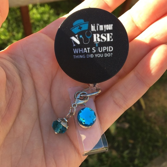 Nurse Funny Quote Medical Humor Retractable Badge Holder Christmas Gift - Picture 1 of 3